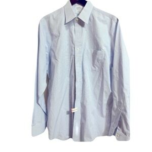 Brooks Brothers Slim Fit Blue Dress Shirt Non Iron Sz 16 1/2 35 Men